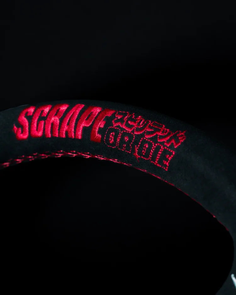 Scrape or Die X RVL Performance (Best Luck!) Suede Steering Wheel